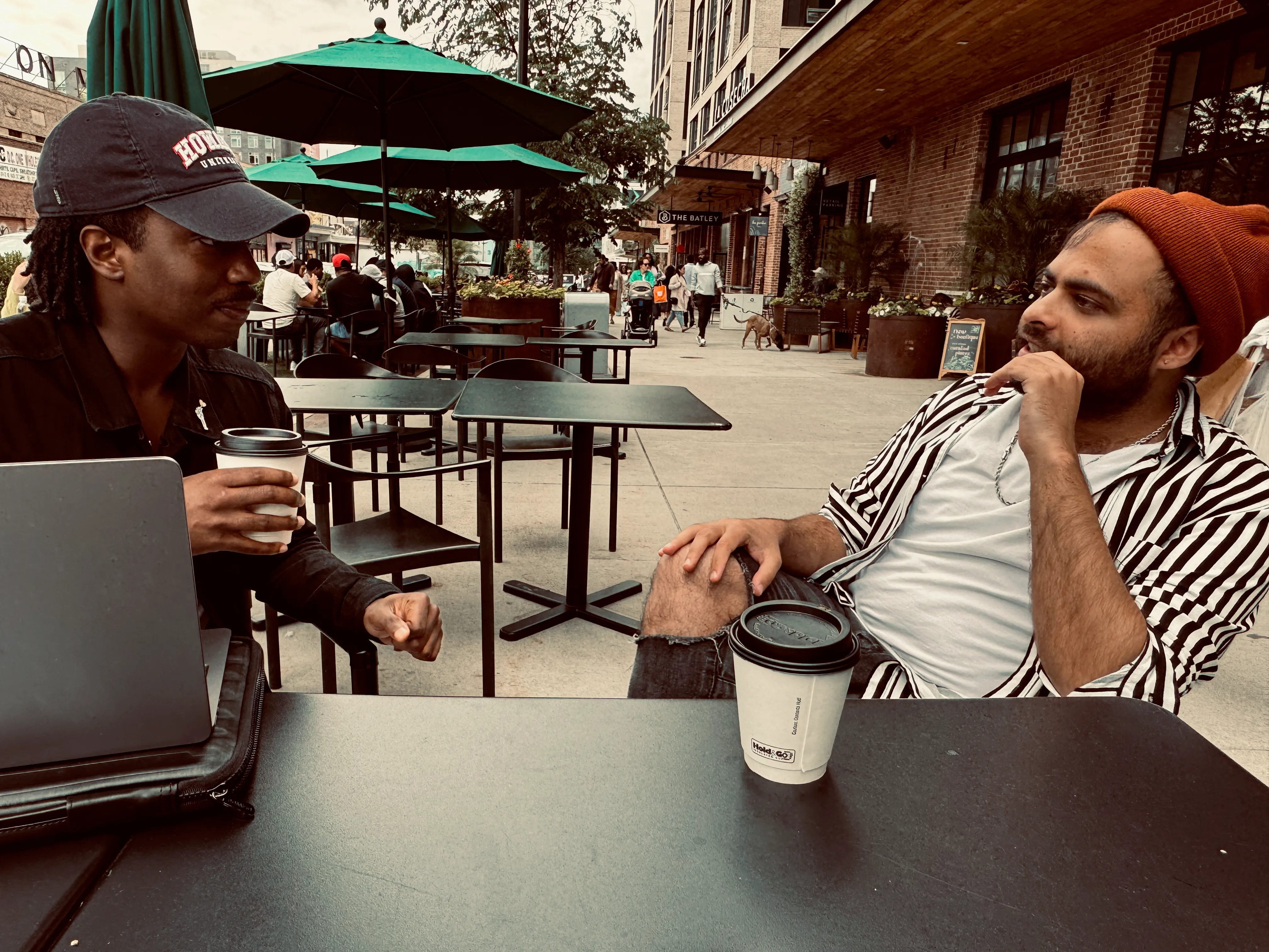 Photo of Kareem on the left and Roze on the right, founders of 4RL